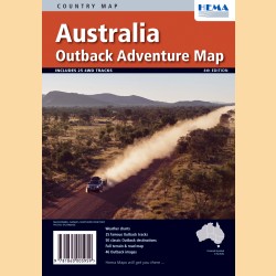 Australienkarte - Outback "Australia Outback Adventure Map"